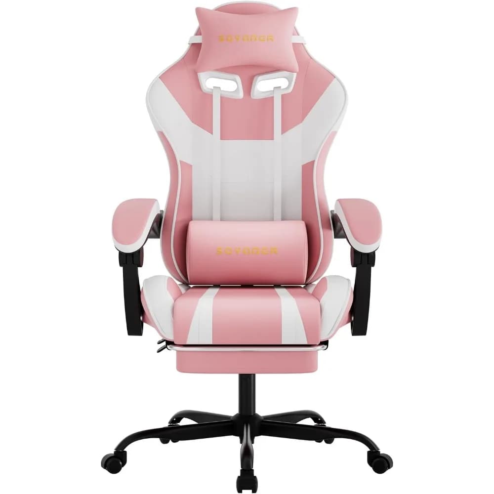 3-in-1 Ergonomic Chair: Versatile for Work, Study, and Gaming with Adjustable Backrest and Footrest
