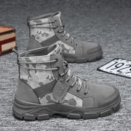 Autumn New High-Top Plus Size Casual Sports Shoes, Outdoor Hiking Boots, Comfortable Thick Sole Lightweight Casual Walking Shoes, Suitable for All-Season Daily Outdoor Activities, Walking And Travel, Mountaineering, Camping Gear