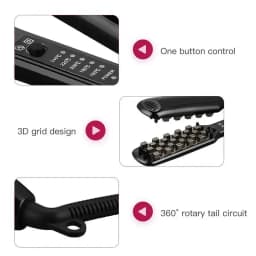 1.25Inch Professional Volumizing Ceramic Hair Crimping Irons Lasting Hair Volume For Short Or Thin Hair Adjustable Temp Fluffy Styling Tool