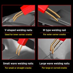 Hot Stapler Plastic Welding Gun Kit 1000Pcs Staples Plastic Welder Soldering Iron for Car Bumper PVC ABS Plastic Repair Tools