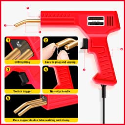 Hot Stapler Plastic Welding Gun Kit 1000Pcs Staples Plastic Welder Soldering Iron for Car Bumper PVC ABS Plastic Repair Tools