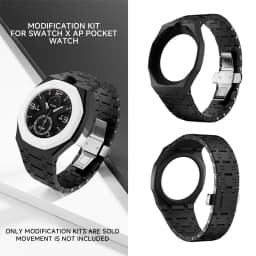 For Swatch X AP Royal POP Ceramic Band Biomaterials Watch Case Strap Luxury Modification Kit Pocket Changer To Wristwatch Cover