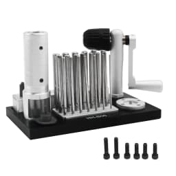 Manual Jump Ring Maker Kit with 20 Mandrels 2.5-12mm Wire Drawing Machine Professional Stainless Steel Manual Wire Winding Machine for DIY Jewelry Maker