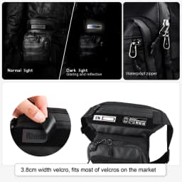 Rhinowalk Waist Leg Bag 3L Large Messenger Bag Portable Travel Cycling Leg Storage Bag Phone Purse Fanny Pack Fit Thigh Hip Bum