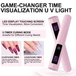 LIMEGIRL Nail UV LED Dryer Touch Lamp Rechargeable Flashlight UV Light Drying Nails UV Gel Polish Lamps Quick Drying Cure Tools