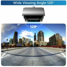 iPoster 7 Inch LCD Screen Car Monitor 12v 24v With Remote Control 4PIN Rear View Reversing Backup Camera 120 Degree View Angle 18 IR LEDs Night Visioin IP68 Waterproof For Truck Rv Caravan Trailer Camper Motorhome