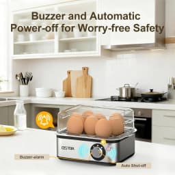 Egg Cooker, 8-Egg Electric Boiler for Hard Boiled Eggs