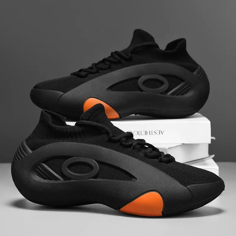 2026 New Summer High-End Men's Shoes Versatile Mesh Breathable Thick-Soled Youth Running Sports Casual Shoes