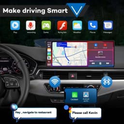 Pionray 10-inch Portable CarPlay Android Auto Screen for Vehicle