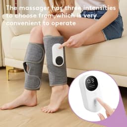 LINGTENG Two Wireless Air Pressure Calf Massagers with Heating, 2500mAh High-Capacity Lithium Battery, Multiple Massage Modes, Allowing You to Relax Your Legs anytime, Anywhere—the Perfect Gift for Christmas, Mother's Day, and Father's Day