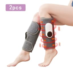 LINGTENG Two Wireless Air Pressure Calf Massagers with Heating, 2500mAh High-Capacity Lithium Battery, Multiple Massage Modes, Allowing You to Relax Your Legs anytime, Anywhere—the Perfect Gift for Christmas, Mother's Day, and Father's Day