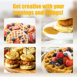 Mini Waffle Maker, Makes 8 Mini Waffles, Small Waffle Iron