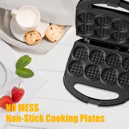 Mini Waffle Maker, Makes 8 Mini Waffles, Small Waffle Iron