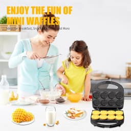 Mini Waffle Maker, Makes 8 Mini Waffles, Small Waffle Iron