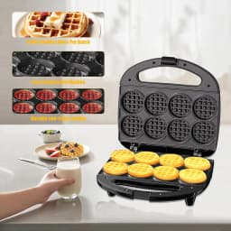 Mini Waffle Maker, Makes 8 Mini Waffles, Small Waffle Iron