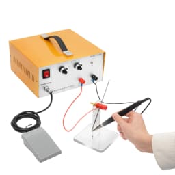 390W Jewelry Spot Welder Pulse Arc Welding Machine, Handheld Gold Silver Welder with Foot Pedal for Jewelry Repair, 1-80A Adjustable