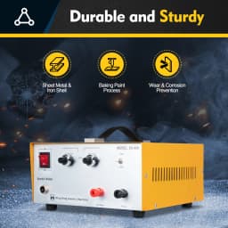 390W Jewelry Spot Welder Pulse Arc Welding Machine, Handheld Gold Silver Welder with Foot Pedal for Jewelry Repair, 1-80A Adjustable