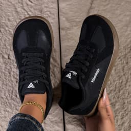 2026 New Women Wide Toe Box Retro Sneakers Soft Flat Gum Sole Lace Up Casual Trainers Ladies Lightweight Comfort Walking Shoes Fashion Color Matching Low Top Vintage German Trainer Daily Outdoor Shopping Street Footwear Plus Size 35-43 Non Slip Breathable