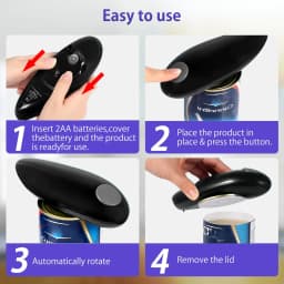Professional Electric Can Opener,an Excellent Kitchen Gadget,one-touch Can Opener Design, Suitable for The Elderly and Arthritis