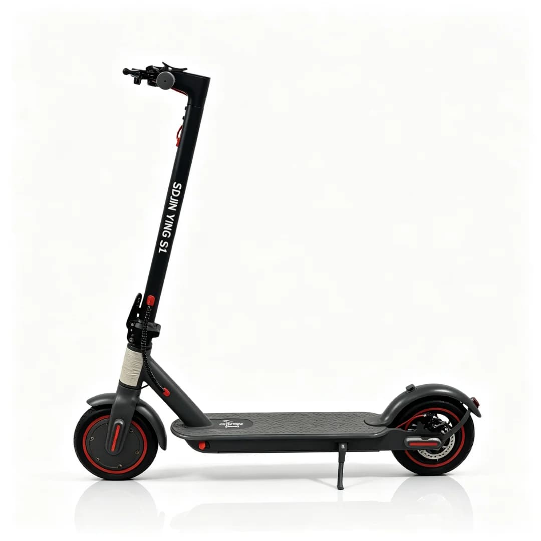 Folding Adult Electric Scooter 350W Brushless Motor 25km/h Max Speed 36V 5Ah Battery 8.5 Inch Tire Smart LED Display Cruise Control Portable E‑Scooter for Urban Commute