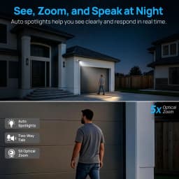 VIKYLIN 4K 8MP 5X Zoom Bullet IP Camera SD Card Slot 2-way Audio Surveillance IP Camera IP66 Onvif Home CCTV POE Security Camera