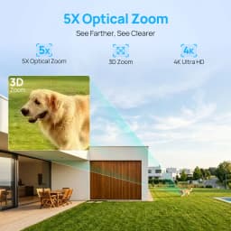 VIKYLIN 4K 8MP 5X Zoom Bullet IP Camera SD Card Slot 2-way Audio Surveillance IP Camera IP66 Onvif Home CCTV POE Security Camera
