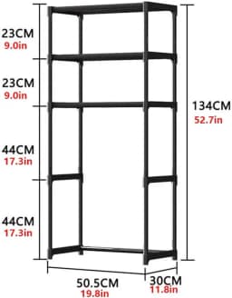Bathroom Storage Rack Over The Toilet Shelf 3 Tier Space Saver Organizer Multi-Functional Wall Hanging Toilet Storage Rack