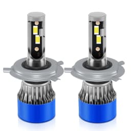 Roadsun H4 Hi&Lo Beam LED Headlight Bulbs 120W 22000LM CANBUS Super Bright 9003 LED Car Headlamps 6000K DC12V 3570 CSP Chips Auto Light Bulbs Universal Fit for Car Motors