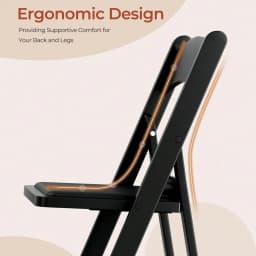4pcs Resin Folding Chairs With Padded Seats, Indoor Outdoor Folding Chairs, Comfortable Foldable Chairs For Wedding, Party, Res