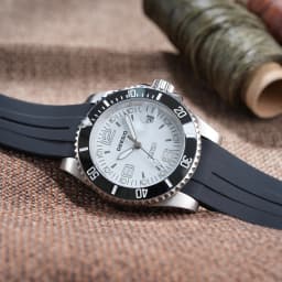 DEESIO Men Mechanical Watch Automatic Self-Winding Wristwatch 316L Stainless Steel Case 100M/10Bar Waterproof Luminous Date Calendar Display Sport Silicone Strap High Mineral Hardness Glass Male Business Casual Luxury Sporty Daily Wear Hot Gift Watches