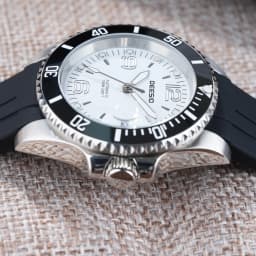 DEESIO Men Mechanical Watch Automatic Self-Winding Wristwatch 316L Stainless Steel Case 100M/10Bar Waterproof Luminous Date Calendar Display Sport Silicone Strap High Mineral Hardness Glass Male Business Casual Luxury Sporty Daily Wear Hot Gift Watches