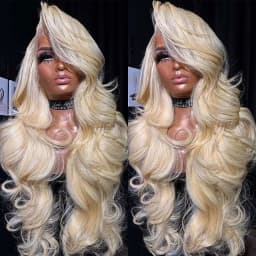 250% 300% High Density Bone Straight 13x4 13x6 HD Transparent Lace Front Human Hair Wigs For Women 613 Honey Blonde 360 Full Lace Wig Pre Plucked With Baby Hair