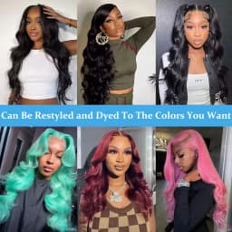200 Density Body Wave 13x4 HD Transparent Lace Front Human Hair Wigs For Women 13x4 Lace Frontal Brazilian Wigs Pre Plucked with Natural Hairline