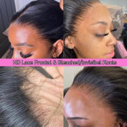 200 Density Body Wave 13x4 HD Transparent Lace Front Human Hair Wigs For Women 13x4 Lace Frontal Brazilian Wigs Pre Plucked with Natural Hairline
