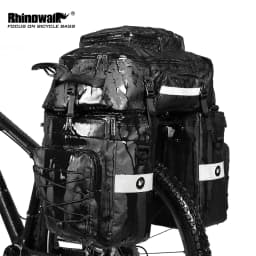 Rhinowalk Bike Pannier Bag Big Capacity Trunk Bag 3 in 1 Road Bicycle Cycling Double Side Rear Rack Seat Storage Bag For MTB