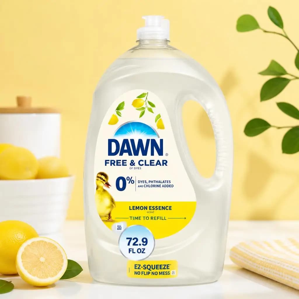 Dishwashing Liquid Biodegradable Surfactants Phosphate Free Lemon Scented