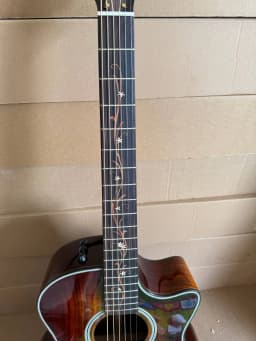 Shipped from USA Warehouse, K‑24 Koa Burst Cutaway Acoustic‑Electric Guitar, EQ Preamp Pickup, 6‑String Folk Guitar, Wood Guitar for Professional Stage Performance, Hot‑selling Musical Instrument, Premium Gift Option, Free Shipping