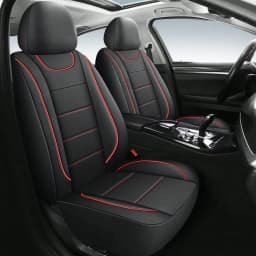 Universal 2-Seat Car Seat Covers. Leather Fabric With Elasticated Design For A Close Fit To The Original Car Seats. Suitable For All Seasons, Durable, Comfortable, And Effectively Protects The Original Car Seats.