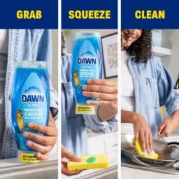 Dish Soap Strawberry 22 oz Grease Cutting Formula for Kitchen Dishes Car Wheels and Household Cleaning Tasks
