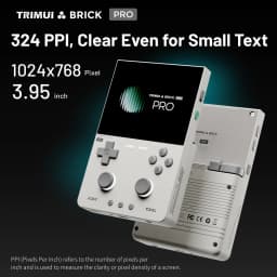 TRIMUI BRICK PRO Retro Handheld Game Console Portable Video Player Linux System Open Source 3.95 Inch Palm Phone Games Gifts 5000mAh BT