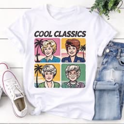 The Golden Girls Shirt Live Like Rose Love Like Blanche Think Like Dorothy Speak Like Sophia Tee Retro 80s TV Show Graphic T-Shirt Funny Inspirational Quote Top Unisex Casual Wear Gift for Fans and Women, Shortsleeve, Tshirt, T Shirts For Women, Bold Fan