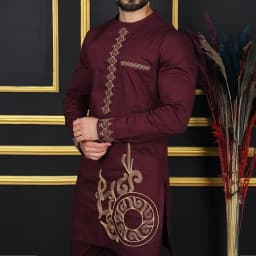African Native Outfit Dashiki Male Pant Sets To Dress Luxury Designer Elegant Suits Clothes For Men New 2Pc Ethnic Abaya Costume