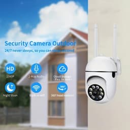 1080P WiFi Bulb Surveillance Camera Color Night Vision Motion Tracking Indoor Outdoor Security Monitor Camera Y108