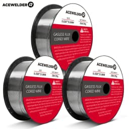 ACEWELDER Flux Core MlG Welding Wire 0.030/0.035 Inch Low Splatter Carbon Steel Gasless MlG Welding Wire 2-Pounds (3 Pack)