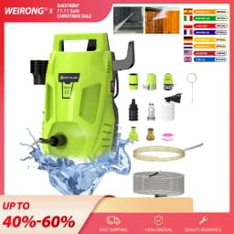 WEIRONG Home & Garden High Pressure Washer,Powerful Jet Nozzle,Portable Electric Jet Washer for Patio,Car,Driveway ,Fences,Yard