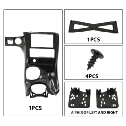 Double Din Radio Center Dash Bezel Kit Carbon Fiber Compatible with Chevy Corvette C5 1997-2004 10407815 Durable Sturdy Strong