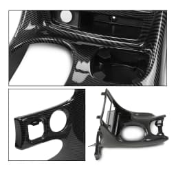 Double Din Radio Center Dash Bezel Kit Carbon Fiber Compatible with Chevy Corvette C5 1997-2004 10407815 Durable Sturdy Strong