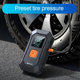 LEIBOO Car Jump Starter Air Pump Power Bank Lighting Portable Air Compressor 4 In 1 Cars Battery Starters Auto Tyre Inflator