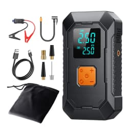 LEIBOO Car Jump Starter Air Pump Power Bank Lighting Portable Air Compressor 4 In 1 Cars Battery Starters Auto Tyre Inflator