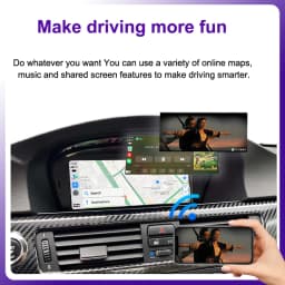 AUTOTOP 8.8" Wireless CarPlay Android Auto Car Multimedia Display for BMW 3 Series E90 E91 E92 E93 5 Series E60 E61 Touch Screen